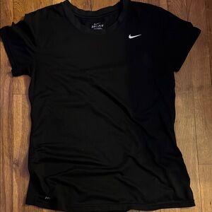 Nike Black Fitted Short Sleeve Dri-Fit Tee